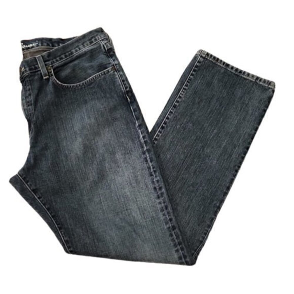 [Eddie Bauer] Dark Blue Straight Jeans - Size 38x34
